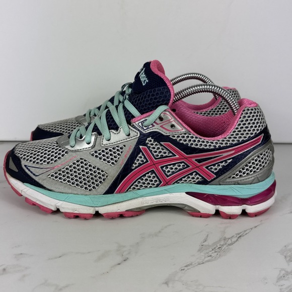 ASICS GT-2000 3 Running Shoes Womens 9.5 Teal Pink Gray Athletic Sneaker Walking - Picture 5 of 10